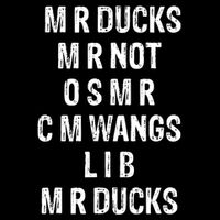 MR Ducks MR Not OSMR CM Wangs Duck Funny Flat Bill Trucker Hat