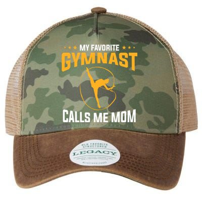 Mothers Day My Favorite Gymnast Calls Me Mom Gymnastics Cool Gift Legacy Tie Dye Trucker Hat