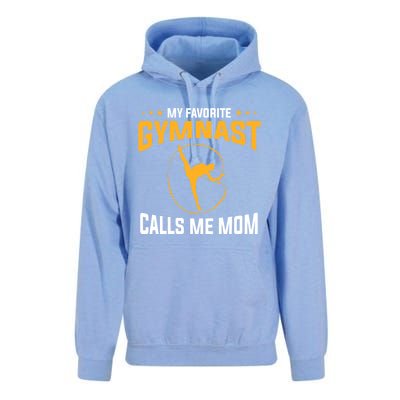 Mothers Day My Favorite Gymnast Calls Me Mom Gymnastics Cool Gift Unisex Surf Hoodie