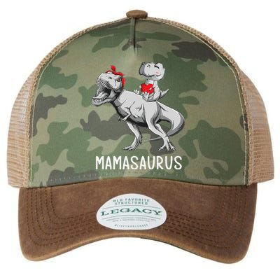 Mother's Day Mom Mamasaurus Dinosaur Mama T Rex SaurusGift Legacy Tie Dye Trucker Hat