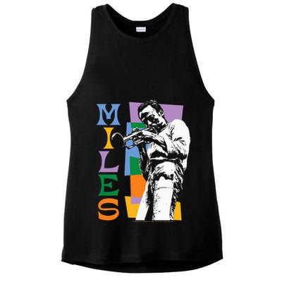 M.I.L.E.S Davis Miles Colorblock Ladies PosiCharge Tri-Blend Wicking Tank