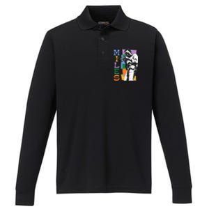 M.I.L.E.S Davis Miles Colorblock Performance Long Sleeve Polo