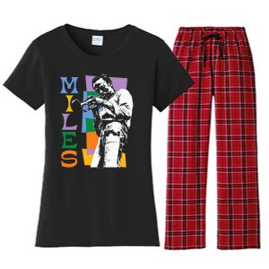 M.I.L.E.S Davis Miles Colorblock Women's Flannel Pajama Set