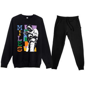 M.I.L.E.S Davis Miles Colorblock Premium Crewneck Sweatsuit Set