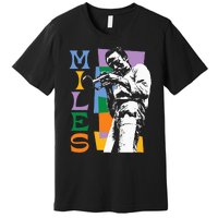 M.I.L.E.S Davis Miles Colorblock Premium T-Shirt