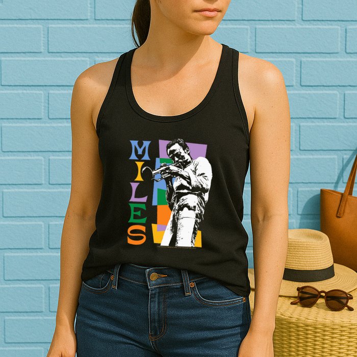 M.I.L.E.S Davis Miles Colorblock Womens Tank Top