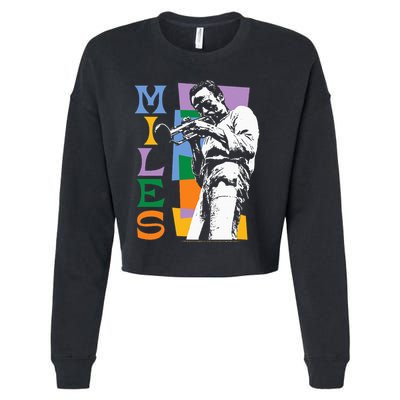 M.I.L.E.S Davis Miles Colorblock Cropped Pullover Crew