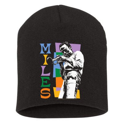 M.I.L.E.S Davis Miles Colorblock Short Acrylic Beanie