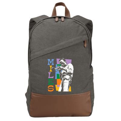 M.I.L.E.S Davis Miles Colorblock Cotton Canvas Backpack