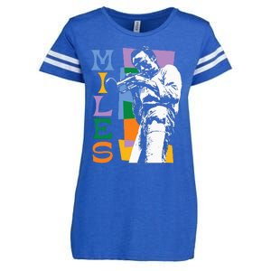 M.I.L.E.S Davis Miles Colorblock Enza Ladies Jersey Football T-Shirt