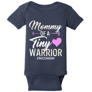 Mothers Day Mommy Of A Tiny Warrior NICU Mom Baby Preemie Baby Bodysuit