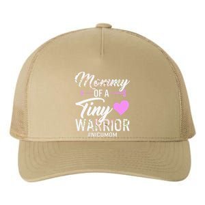 Mothers Day Mommy Of A Tiny Warrior NICU Mom Baby Preemie Yupoong Adult 5-Panel Trucker Hat