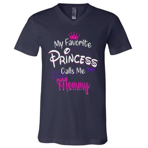 Mother's Day My Favorite Princess Calls Me Mommy For Mom V-Neck T-Shirt