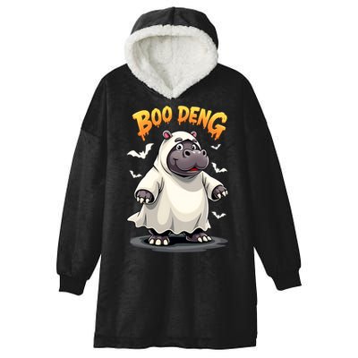 Moo Deng Hooded Wearable Blanket