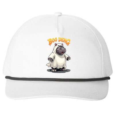 Moo Deng Snapback Five-Panel Rope Hat