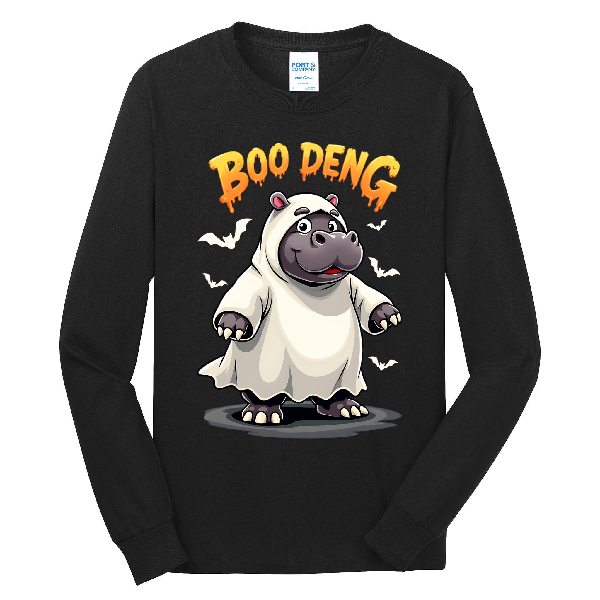 Moo Deng Tall Long Sleeve T-Shirt