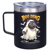 Moo Deng 12oz Stainless Steel Coffee Mug