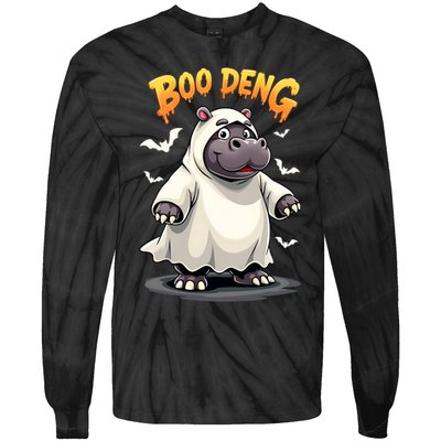 Moo Deng Tie-Dye Long Sleeve Shirt