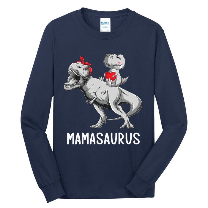 MotherS Day Mom Mamasaurus Dinosaur Mama T Rex Saurus Tall Long Sleeve T-Shirt