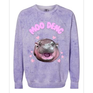 Moo Deng Colorblast Crewneck Sweatshirt