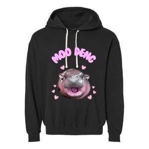 Moo Deng Garment-Dyed Fleece Hoodie