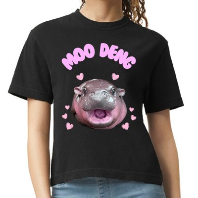 Moo Deng Comfort Colors Boxy T-Shirt