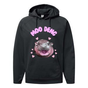 Moo Deng Performance Fleece Hoodie