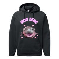 Moo Deng Performance Fleece Hoodie