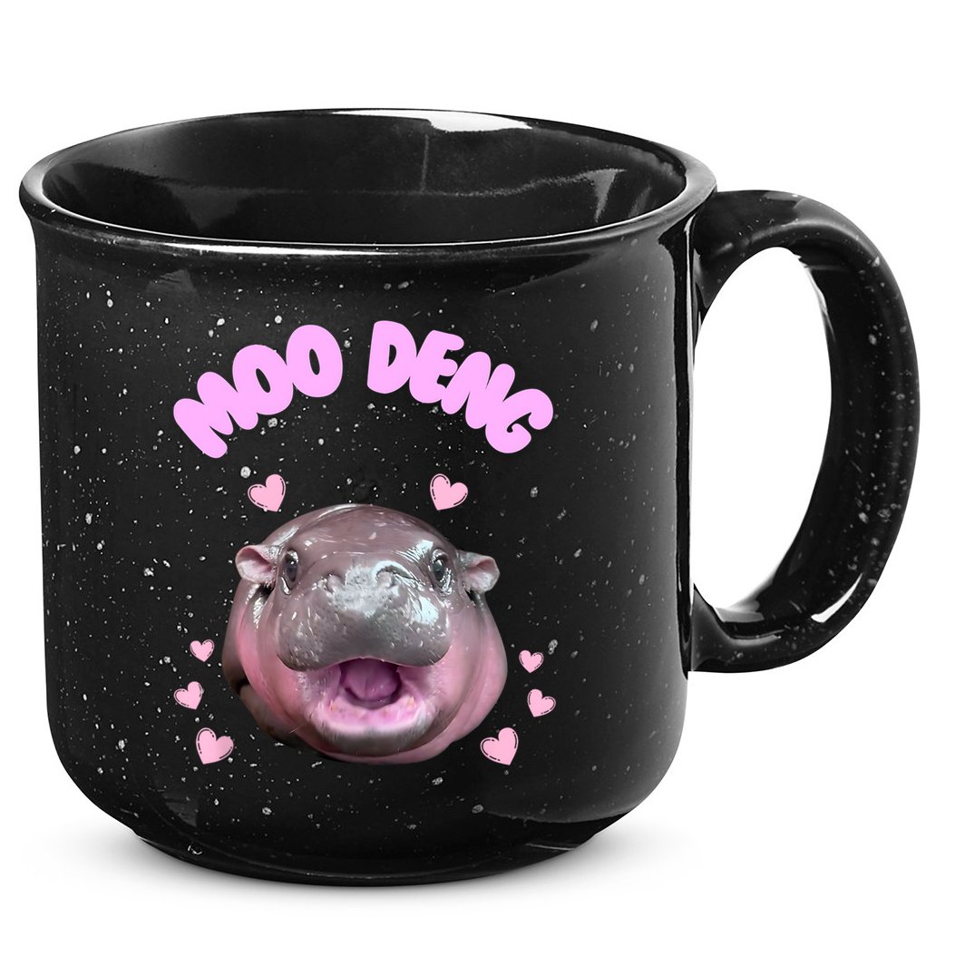 Moo Deng 15oz Campfire Ceramic Mug