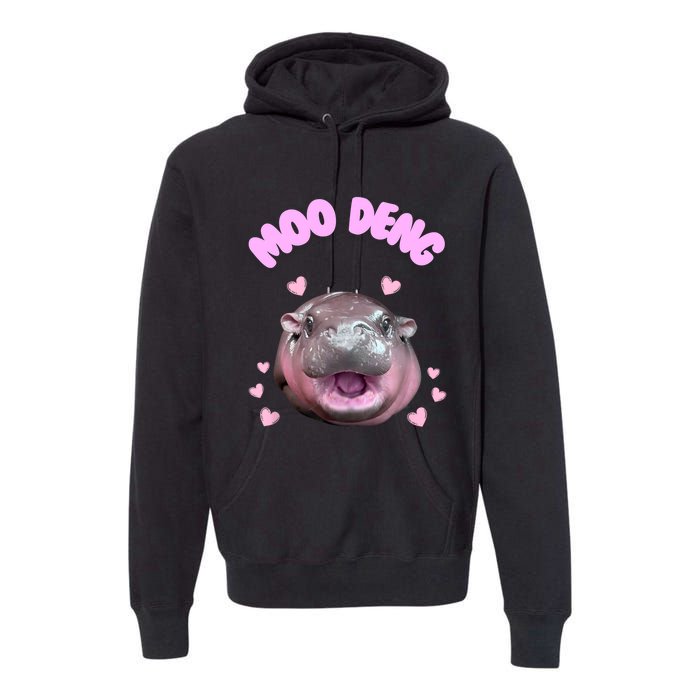 Moo Deng Premium Hoodie