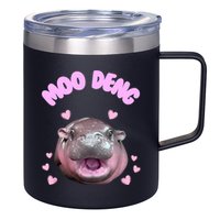 Moo Deng 12oz Stainless Steel Coffee Mug