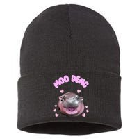 Moo Deng Sustainable Knit Beanie