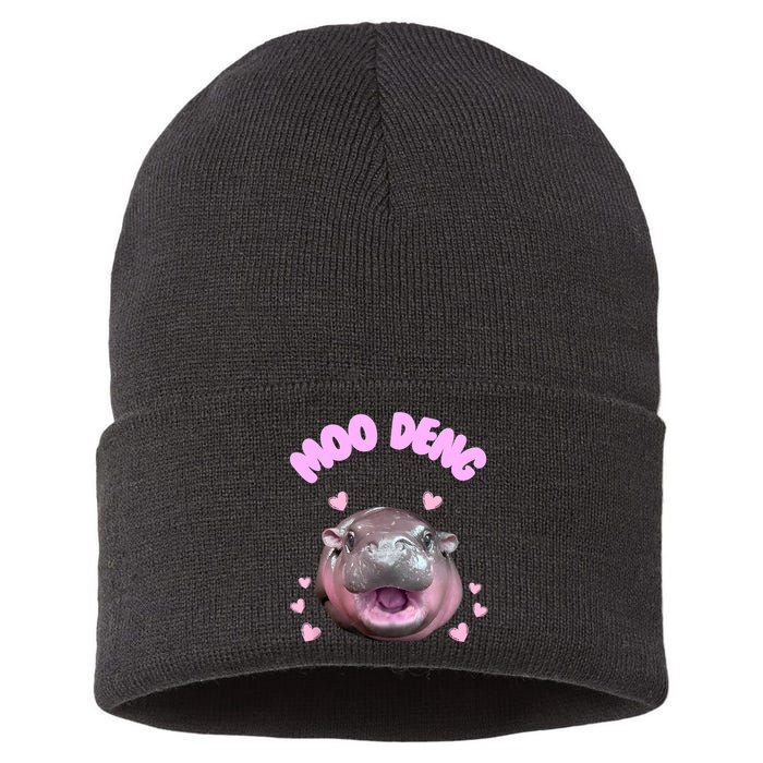 Moo Deng Sustainable Knit Beanie