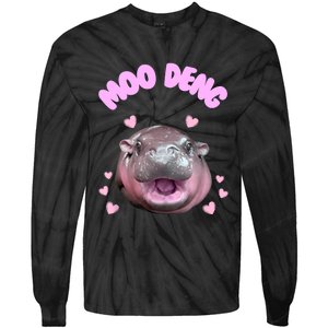 Moo Deng Tie-Dye Long Sleeve Shirt