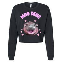 Moo Deng Cropped Pullover Crew