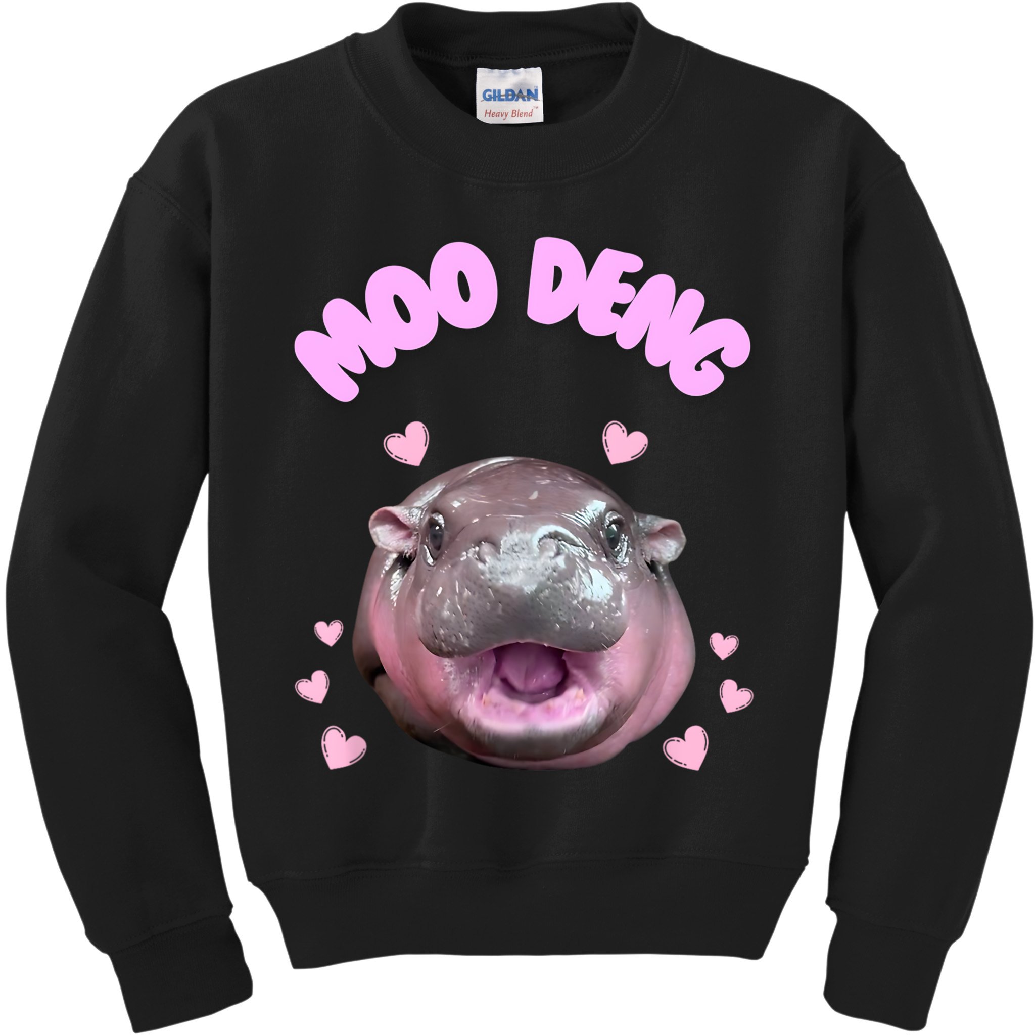 Moo Deng Kids Sweatshirt