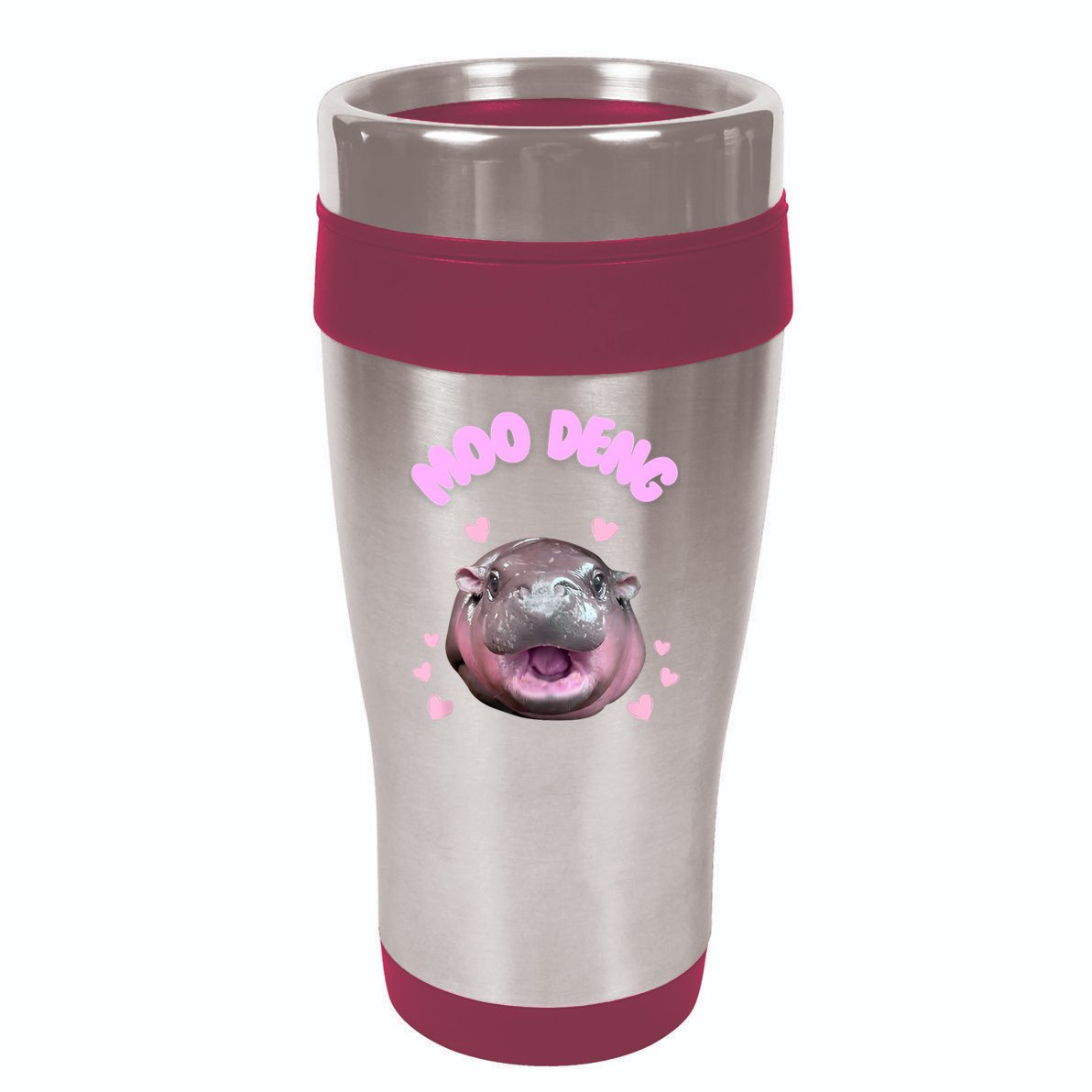 Moo Deng 16oz Travel Tumbler