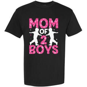 Mothers Day Mom of 2Boys from Son Garment-Dyed Heavyweight T-Shirt