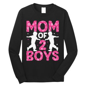 Mothers Day Mom of 2Boys from Son Long Sleeve Shirt