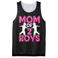 Mothers Day Mom of 2Boys from Son Mesh Reversible Basketball Jersey Tank