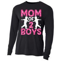 Mothers Day Mom of 2Boys from Son Cooling Performance Long Sleeve Crew