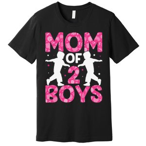 Mothers Day Mom of 2Boys from Son Premium T-Shirt