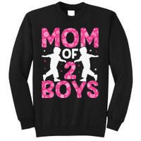 Mothers Day Mom of 2Boys from Son Tall Sweatshirt