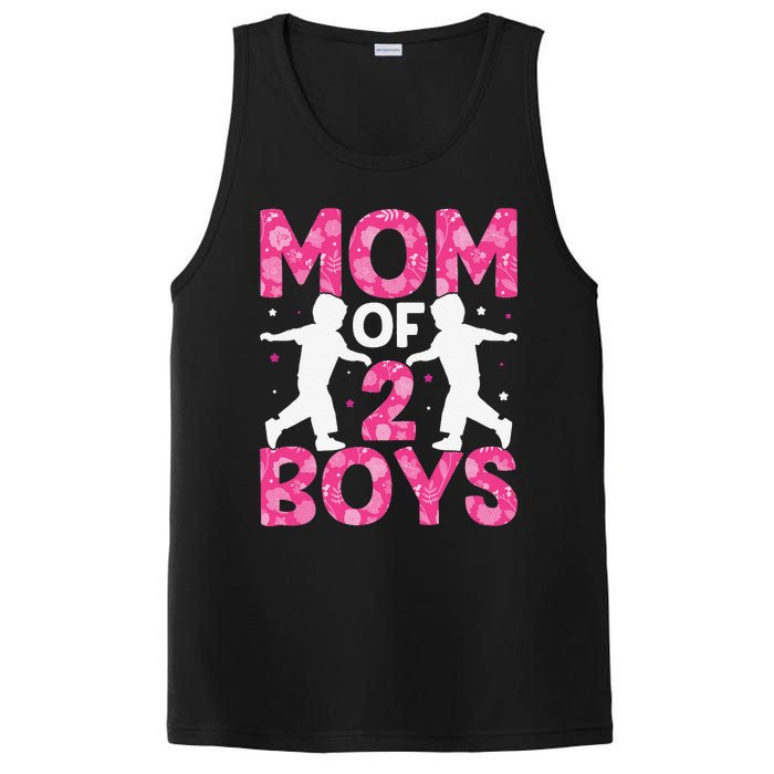 Mothers Day Mom of 2Boys from Son PosiCharge Competitor Tank