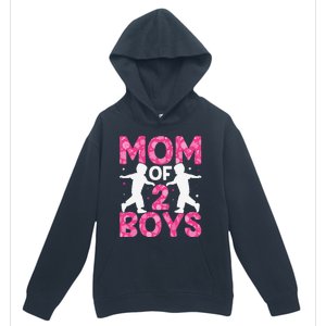 Mothers Day Mom of 2Boys from Son Urban Pullover Hoodie