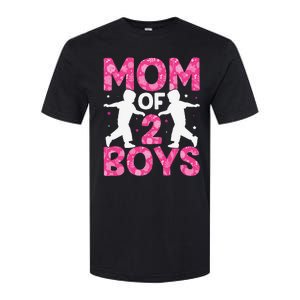 Mothers Day Mom of 2Boys from Son Softstyle CVC T-Shirt