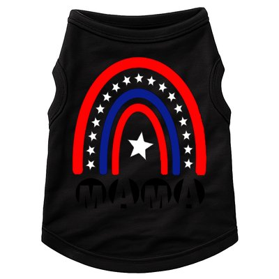 Mothers Days Mama Rainbow America 4th Of July Mother Day Great Gift Doggie Tank
