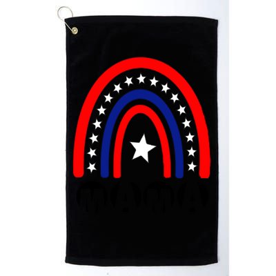 Mothers Days Mama Rainbow America 4th Of July Mother Day Great Gift Golf Towel