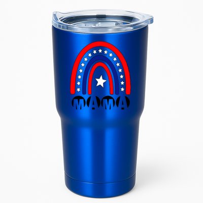 Mothers Days Mama Rainbow America 4th Of July Mother Day Great Gift Tumbler