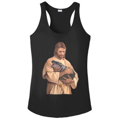 Moo Deng Ladies PosiCharge Competitor Racerback Tank